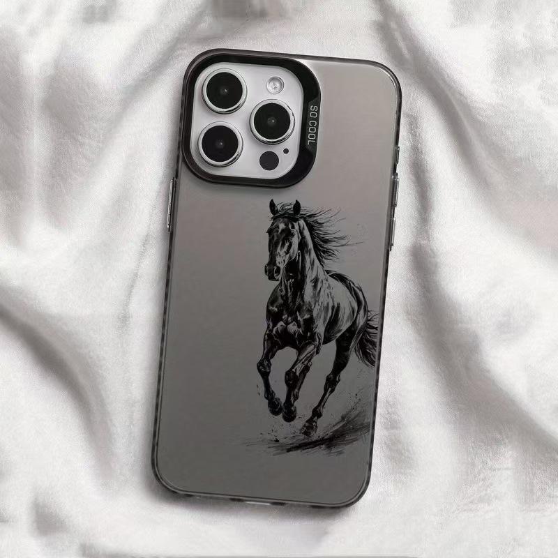 Silver Horse Style Protective Case for Apple 17/15 Pro Max and 13/11 Pro Max