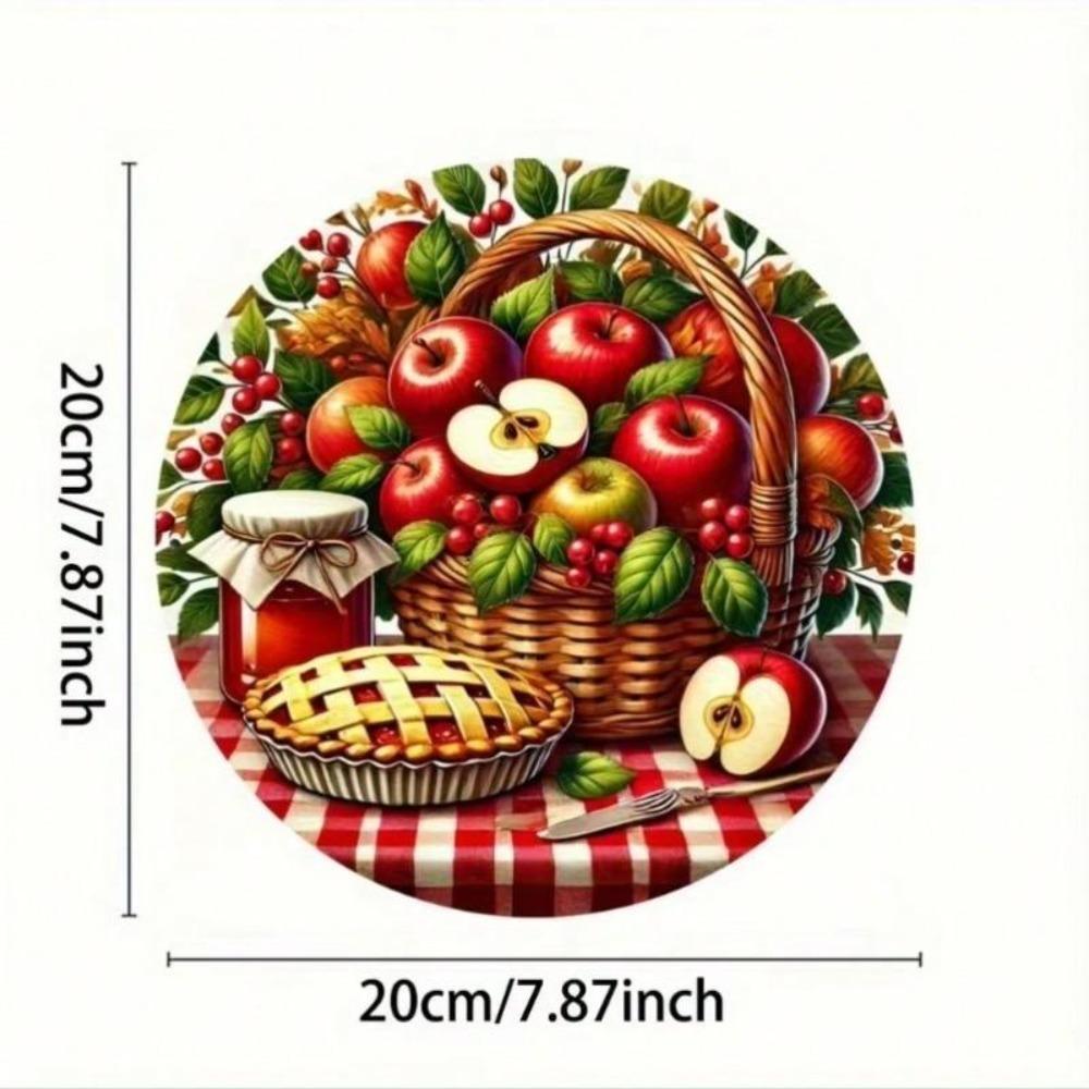 Vintage Farmhouse Fruit Tin Sign Thanksgiving Kitchen Wall Decor