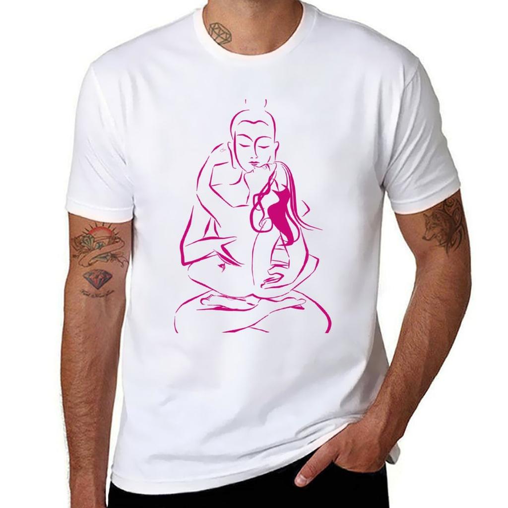 Tantra Buddha Combining Sexuality And Spirituality Tshirt Soft Casual Short Sleeve Cotton Tee Tshirt