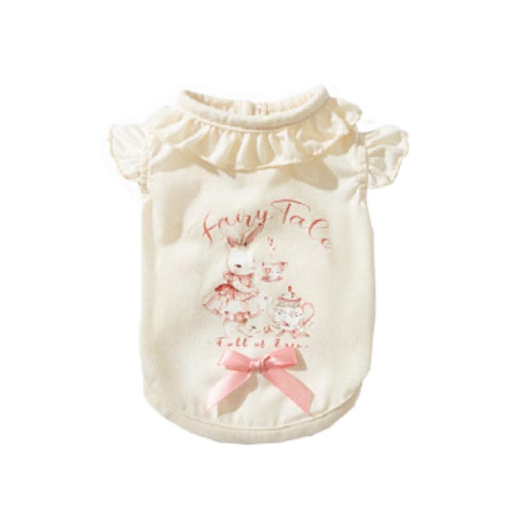 

Cute Dog Vest Breathable Pet Clothes Schnauzer Cat Dog Frill Tops For Cats Dogs XL жёлтый