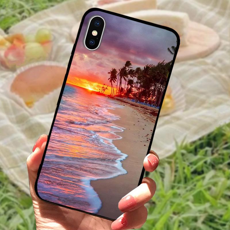 For Apple iPhone XS Soft Case X XR TPU Silicone Phone Back Cover For iPhone XS Max Fashion Printed Covers Case Protective Fundas