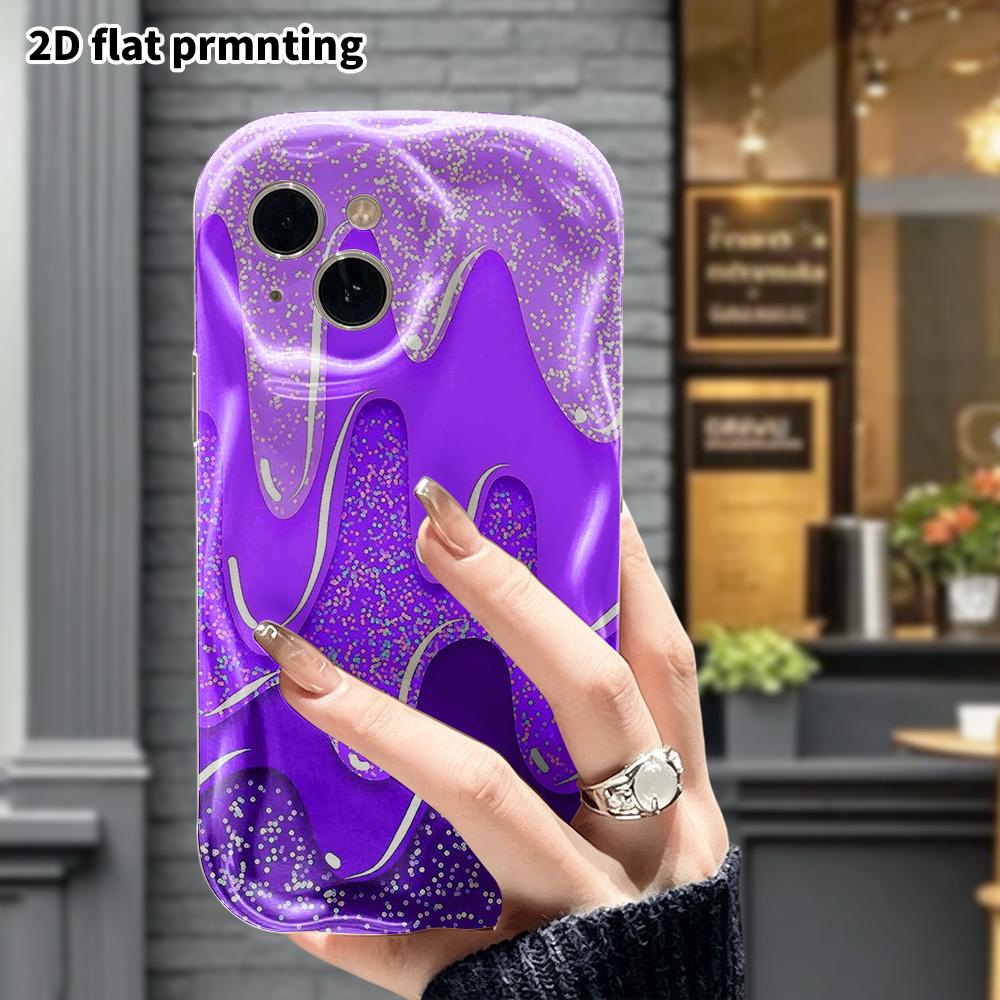 Phone Case: 2D Flat, Fits iPhone 12 Pro, 13, 14, 15, 16, 17, 18, Phone Decoration, Purple Gradient from Light To Dark, Perfect Christmas and Halloween