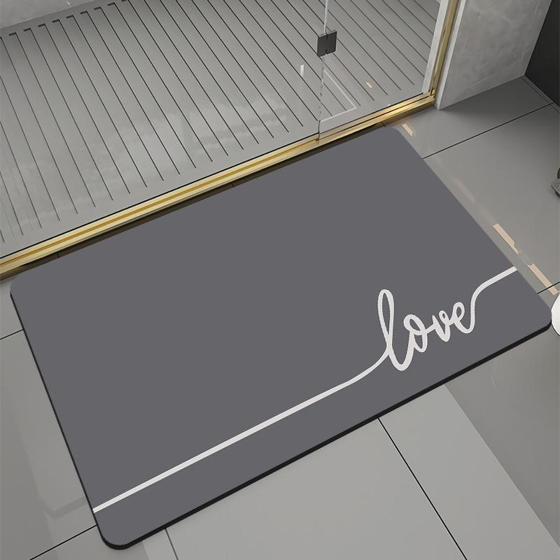 

Diatom mud floor mats for household bathroom doorways. Water absorbing floor mats are easy to clean 40X60cm 15.7X23.6in