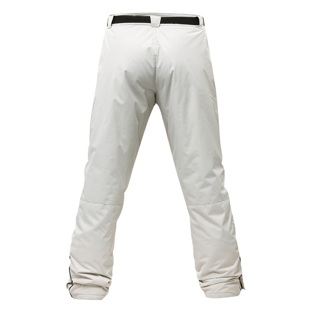 Men's Solid Color Warm Thick Waterproof Pocket Strap Ski Pants For Men