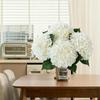 1 szt. 39 cm Biały Sztuczny Bukiet Kwiatów Hortensji do Dekoracji Domu, Pokoju, Ślubu, Dekoracja Stołu, Kompozycja Kwiatowa