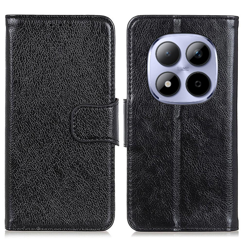 Dla Xiaomi Poco M8 Pro 5G/Redmi Note 15 Pro+ 5G (Światowy) Etui Portfel ze skóry licowej o teksturze nappa Pokrowiec na telefon
