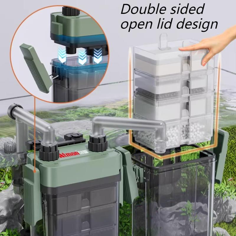 Aquarium Filters Oil Film Removal Silent Hanging Filters Circulation Water Purifier Fish Tank Filter Fishbowl Filter System