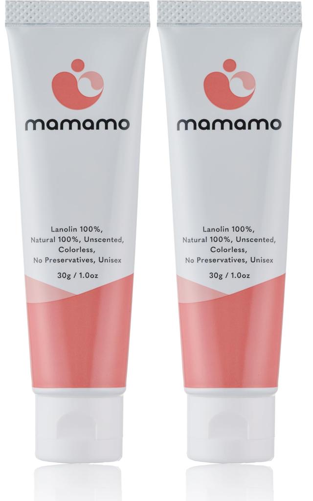 mamamo Nipple Protection Lanolin Nipple Care Cream x No Wiping Highly Suitable for Whole Body Cream, [30g Required, Breastfeeding-Friendly,