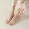10 Pairs Anti-Slip Silicone Velvet Crystal Stockings Women's Wear Resistant Breathable Ultra-Thin Short Core Glue Package Mid-Calf Socks