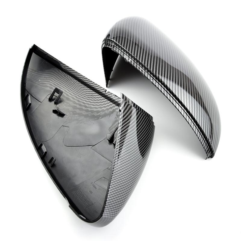 For VW Golf MK7 GTI 7 7R MK7.5 Car Auto Carbon Fiber Side Rearview Mirror Cap Cover Trim Side Mirror Cover Caps