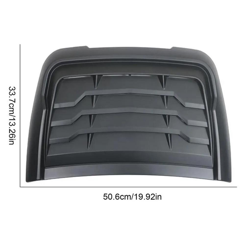 Black Car Exterior Hood Vent Scoop Cover Air Intake Grille Inlet Trim Universal