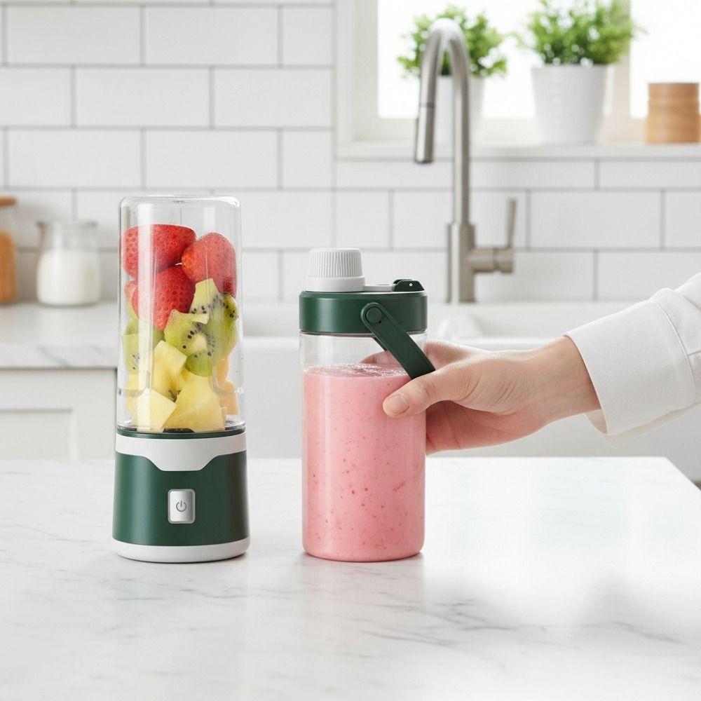 Multifunktionale Wiederaufladbare Elektrische USB Saftpresse Tasse Handheld Doppelbecher Mixbecher 500 ML Smoothie Mixer Tasse Outdoor