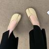 Japanese Trotter Flats Shoes Ladies Bowknot Tabi Ninja Loafers Cozy Split Toe Mary Janes Woman Barefoot Ballet Flats Moccasins