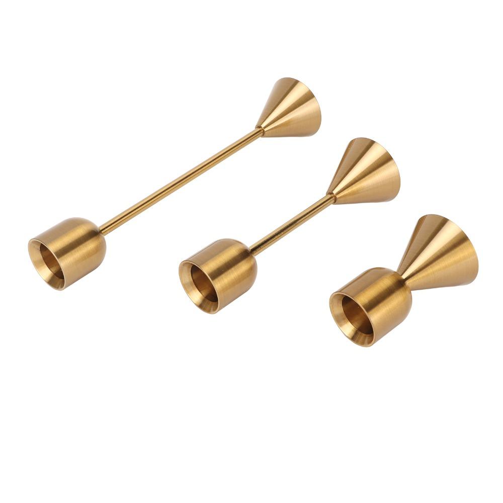 3pcs Different Heights Candlestick Holders Small Medium Large Taper Candle Holders Home Decor