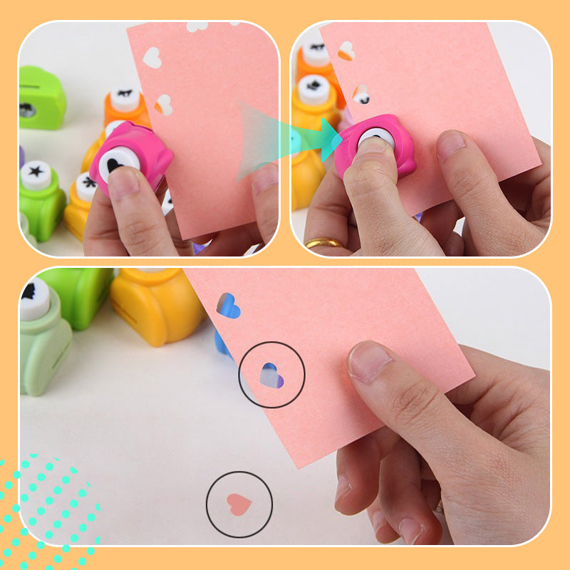DIY Punch for Paper Crafts Hole Puncher Punches Tool Set Circle Flower Paper Shapes Hole for Card Making Custom Scrapbook
