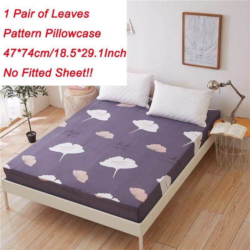 Bed Sheet Fitted Cover Without Pillowcase Floral Printed Single Double Size King