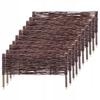 KADAX Wicker Palisade Fence Fence Edging