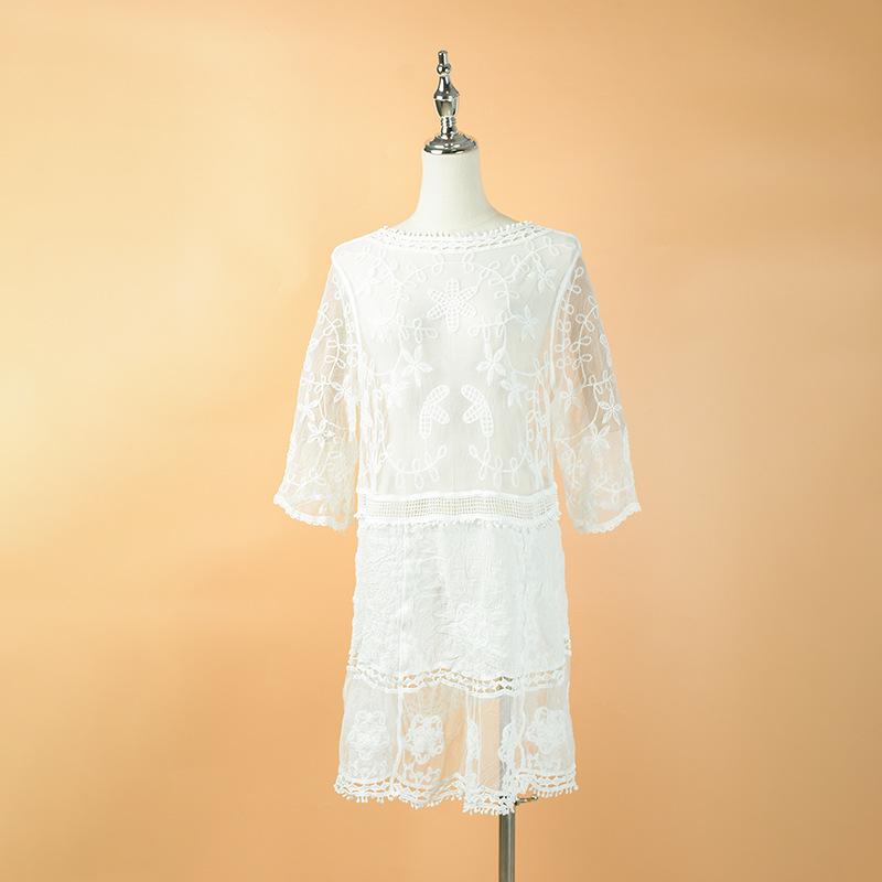 European & American Cotton Hoodie Beach Cover-Up: Women's Bikini, Skirt, Swimsuit, and Sun Protection Dress for Seaside Vacations