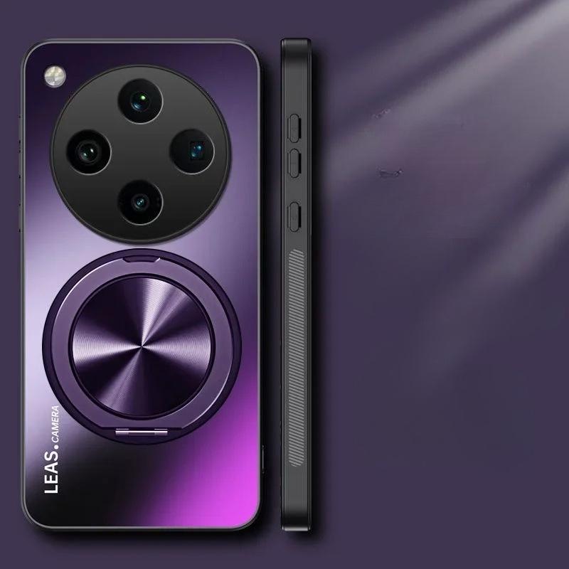 

для OPPO Find X8 Ultra X8s Plus Чехол Магнитный Матовый Ударопрочный Чехол-подставка для OPPO Find X8 Pro X7 Ultra X6 X5 Pro Накладка Бампер for Find X8s Pro фиолетовый