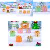 Charming Resin Craft Luminous Gift Box Diy Miniature Night Light Car Ornament Six Colors