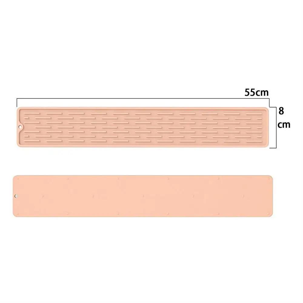 1Pcs Wave Draining Pad Silicone Drying Mat New Non-slip Dish Holder Table Mat Kitchen Placemat Foldable Heat Insulation Pad