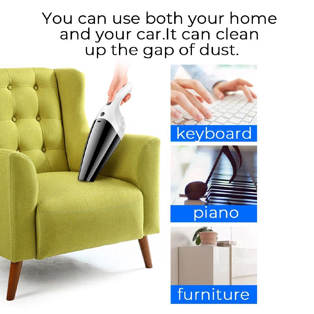 12V Car Vacuum Cleaner Handheld Strong Suction Vacuum Cleaner 120W For Car Home Wet&Dry Dual Use Electronics Spare Filter