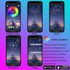 LED Car Interior Ambient Strip Lights RGB Fiber Optic Atmosphere Neon Lighting Kit W/ APP Remote Control Auto Decorative Lamps