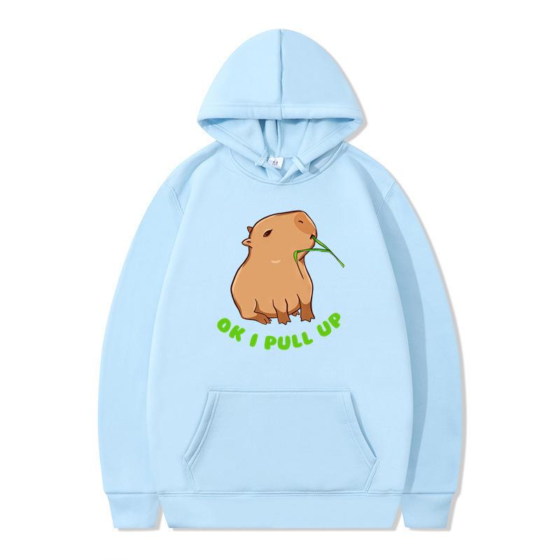 Autumn and winter animation funny hoodie men's and women's sweater hooded and velvet one piece
