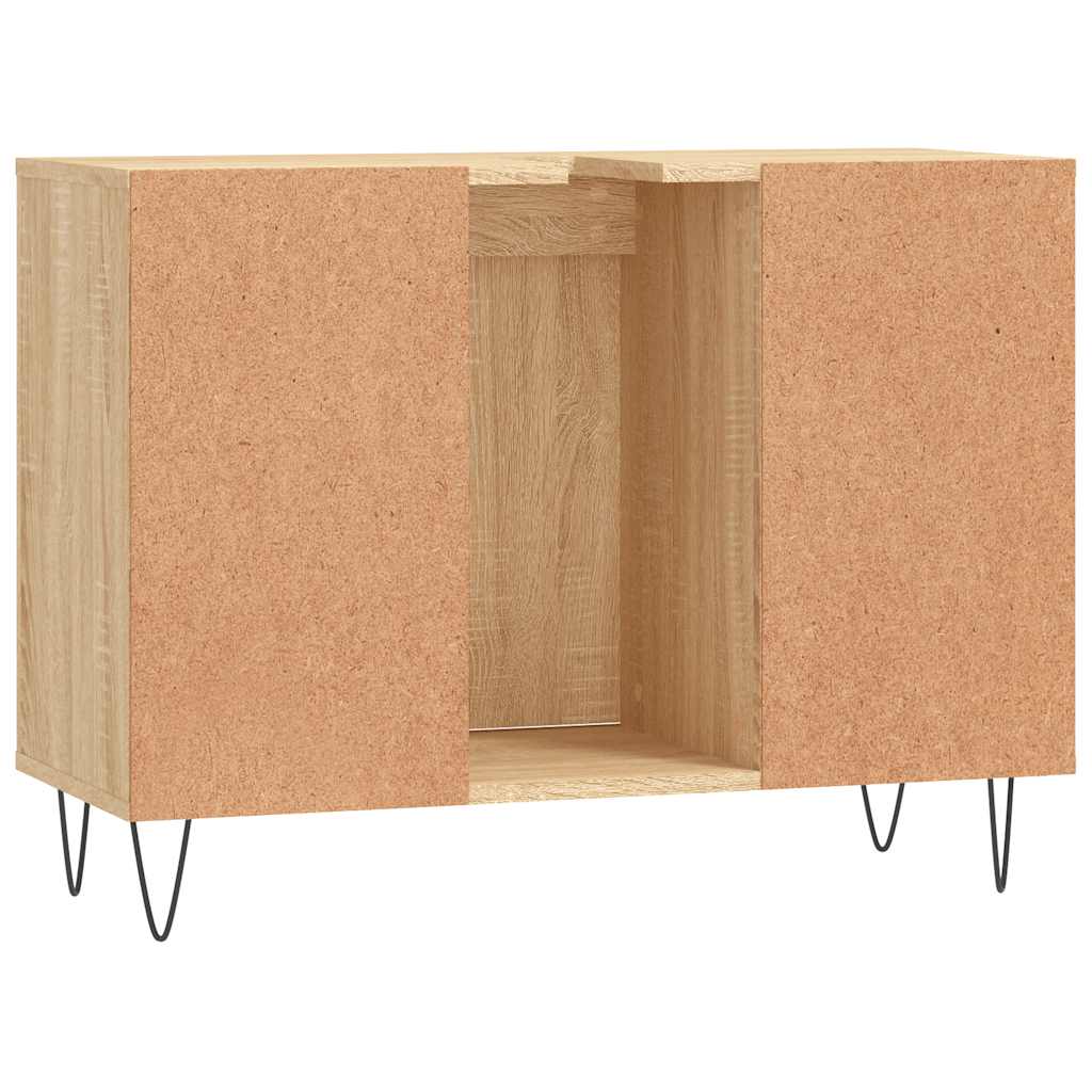 Bathroom Cabinet Sonoma Oak 80 x 33 x 60 cm Particleboard