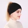 Mode Herbst Winter Damen Warmes Stirnband Gestrickte Elastische Haarbänder Kopfwickel Haaraccessoires für Dame Turban