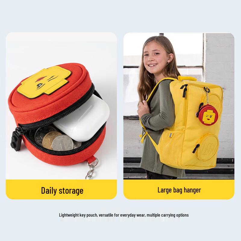 LEGO Minifigure Head Key Pouch