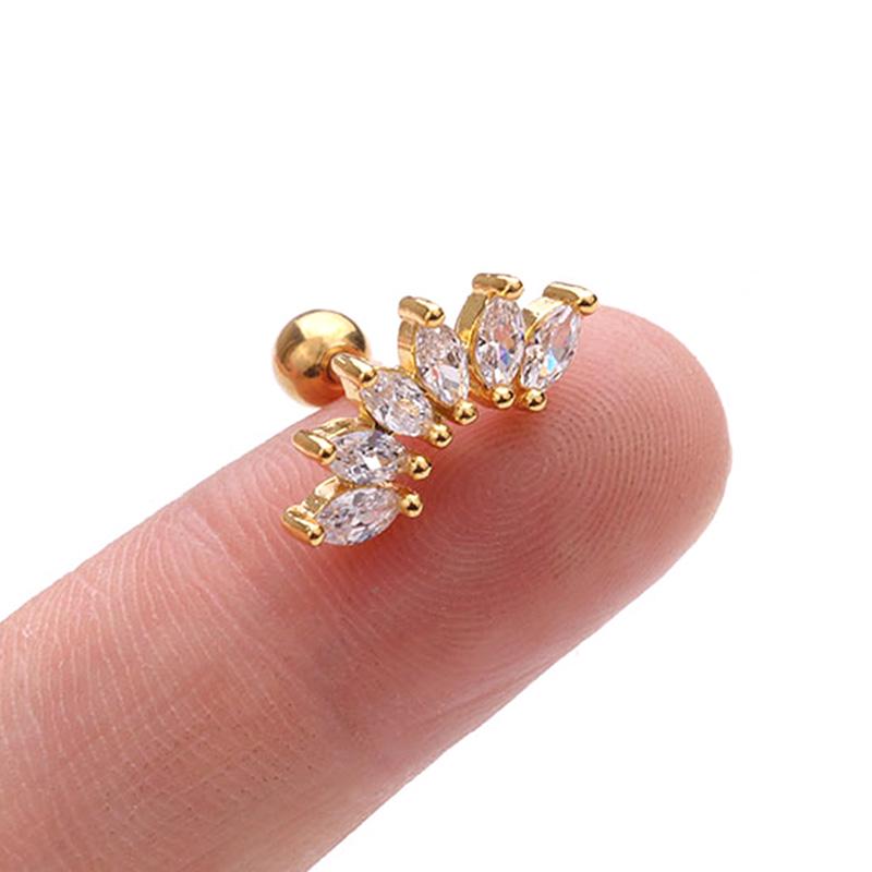 Bar Barbell Ear Cartilage Tragus Helix Studs Piercing Earrings Jewelry