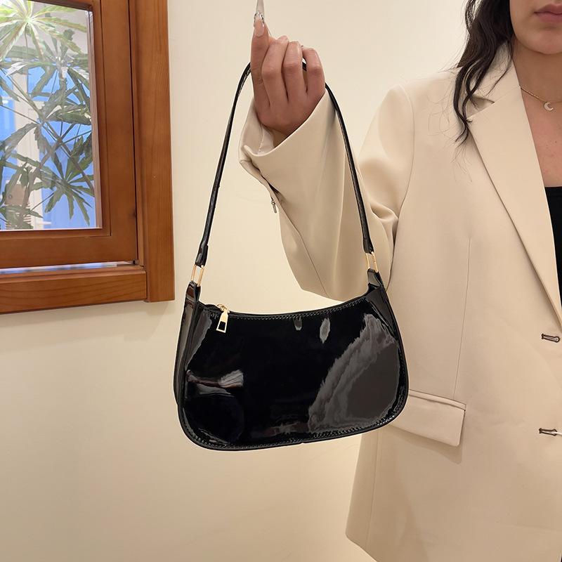 Koreanisches Designer Damen Leder Schultertasche Reißverschluss Handtasche Lässige Tote für Mädchen Tägliche Nutzung Geschenk