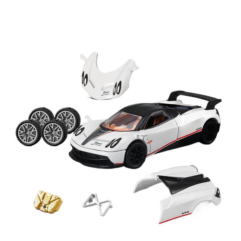 Removable Assembly Version 1/43 Pagani Zonda R AE86 Alloy Modified Car Model Diecasts Metal Sports Vehicles Car Model Kids Gifts