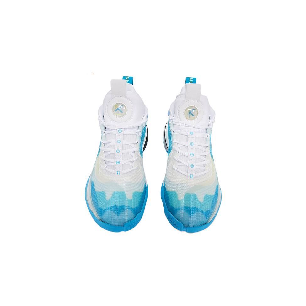 Anta KT7 Thompson VII Nitrogen Technology High-Top Basketball Shoes Kids Sneakers White Blue 312221130-1