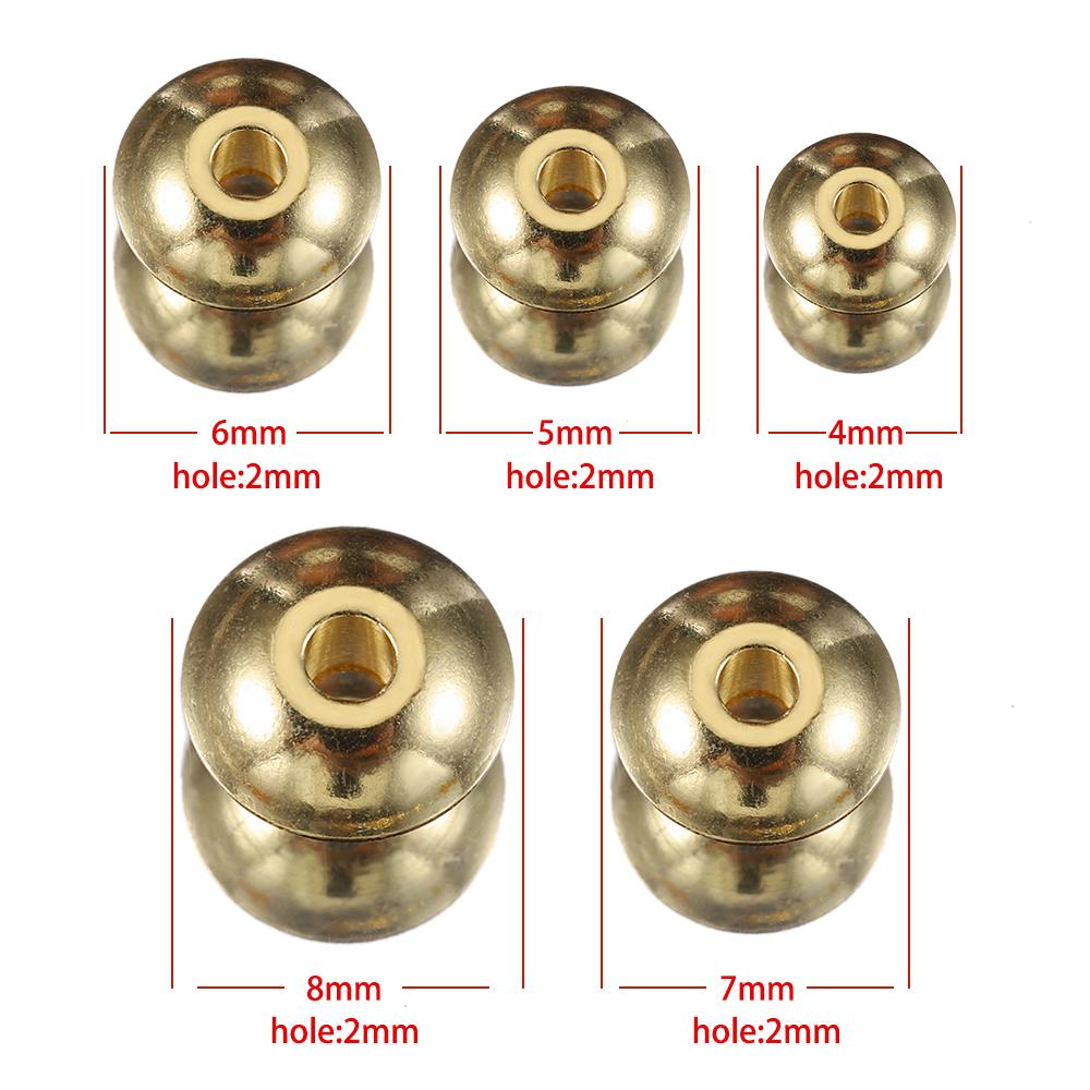 20pcs Gold Color Stainless Steel Abacus Beads for DIY Necklace Jewelry Making Stopper Spacer Beads Crimp End Beads Wholesale