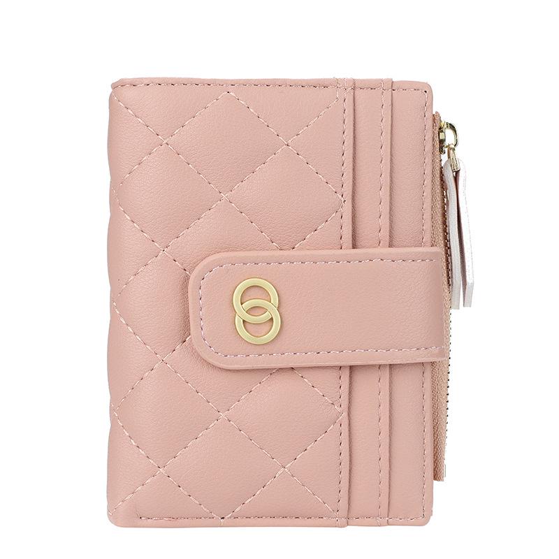 

Baellerry Women s Zipper Wallet: Compact Korean Style Coin Purse & Vertical Driver s License Holder светло-розовый