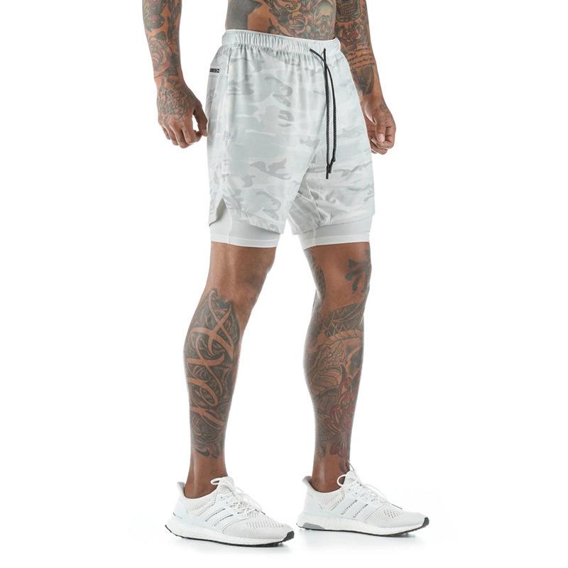Summer Men's Casual Running Shorts - Multi-Pocket, Double Layer, Plus Size Fitness