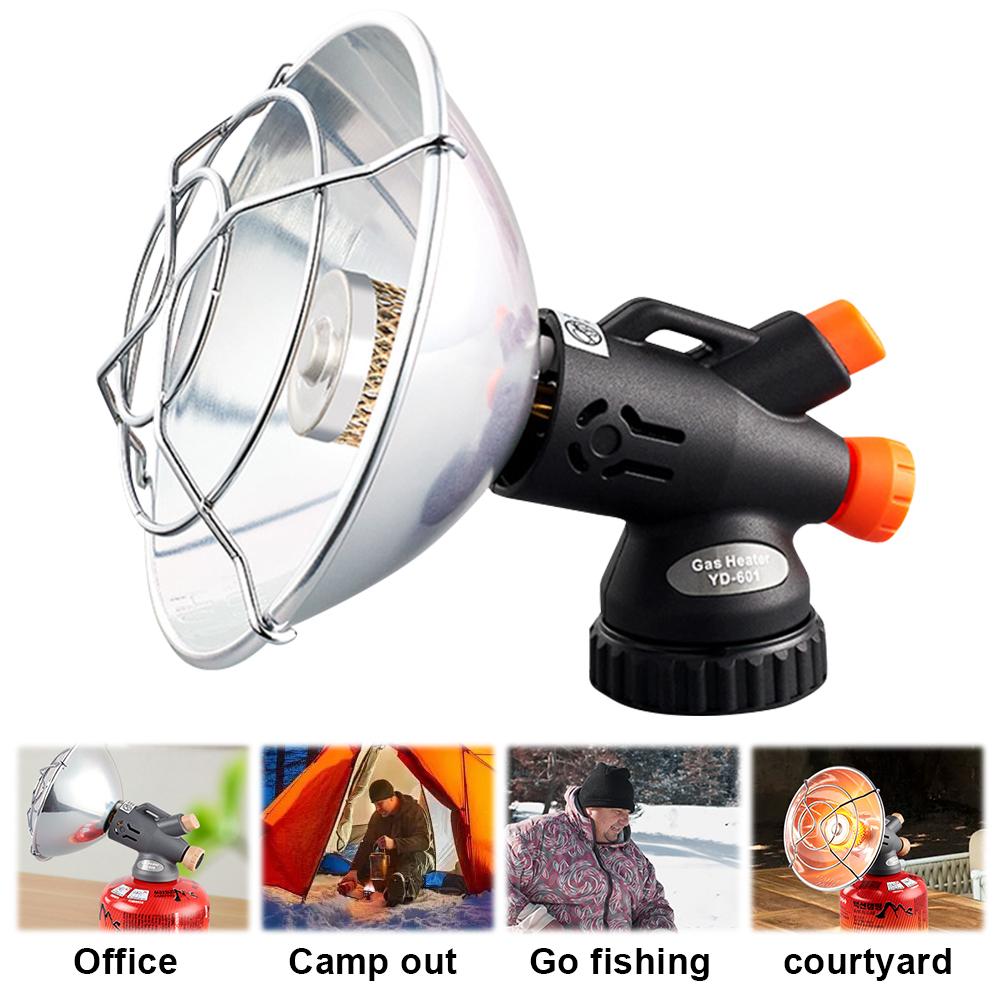 Portable Propane Heater with Protective Mesh Mini Camping Heater Stainless Steel Safe Tent Heater for Outdoor Fishing Camping