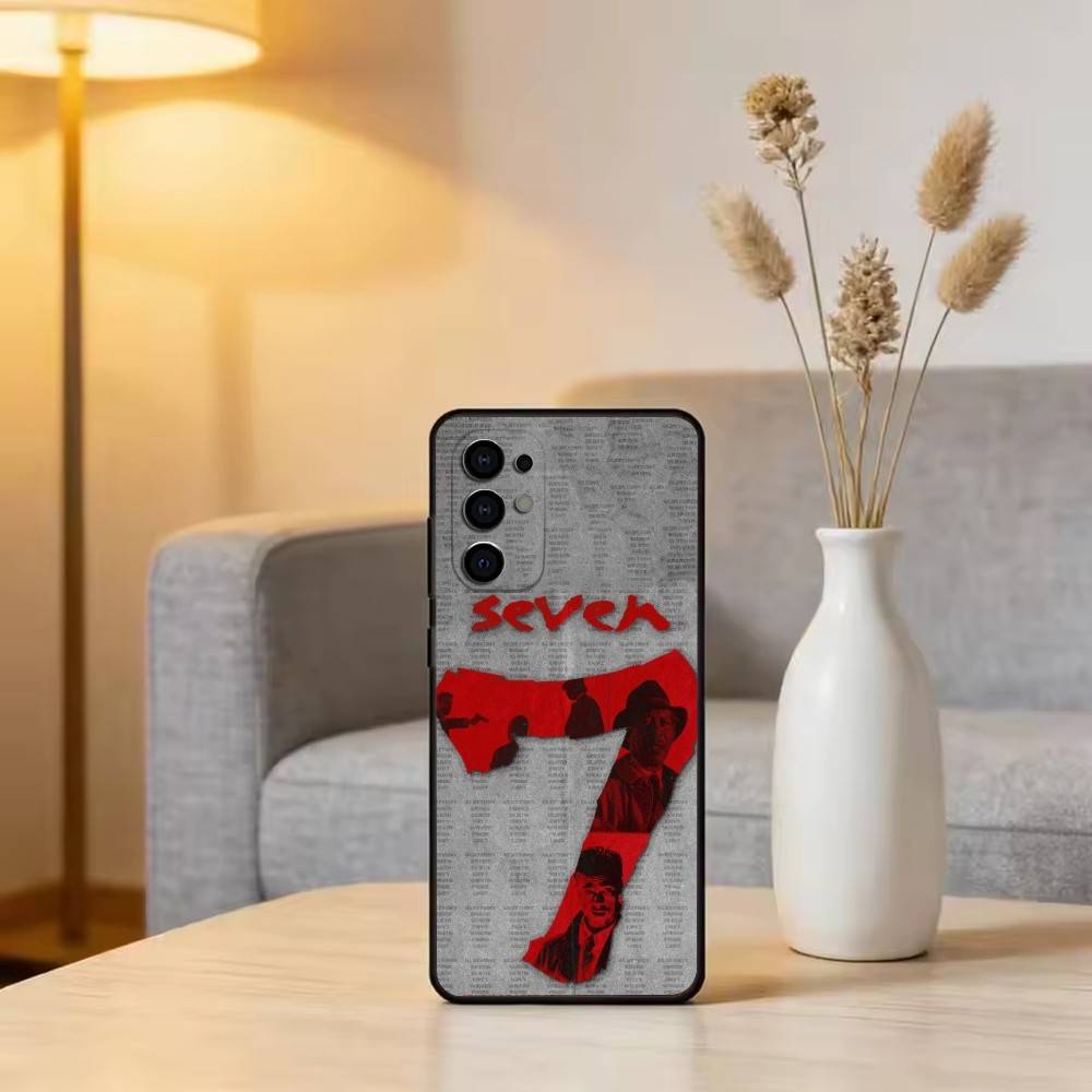 S-Seven Phone Case For Samsung S25,S24,S21,S22,S23,S30,Ultra,S20,Plus,Fe,Soft Silicone Black Cover