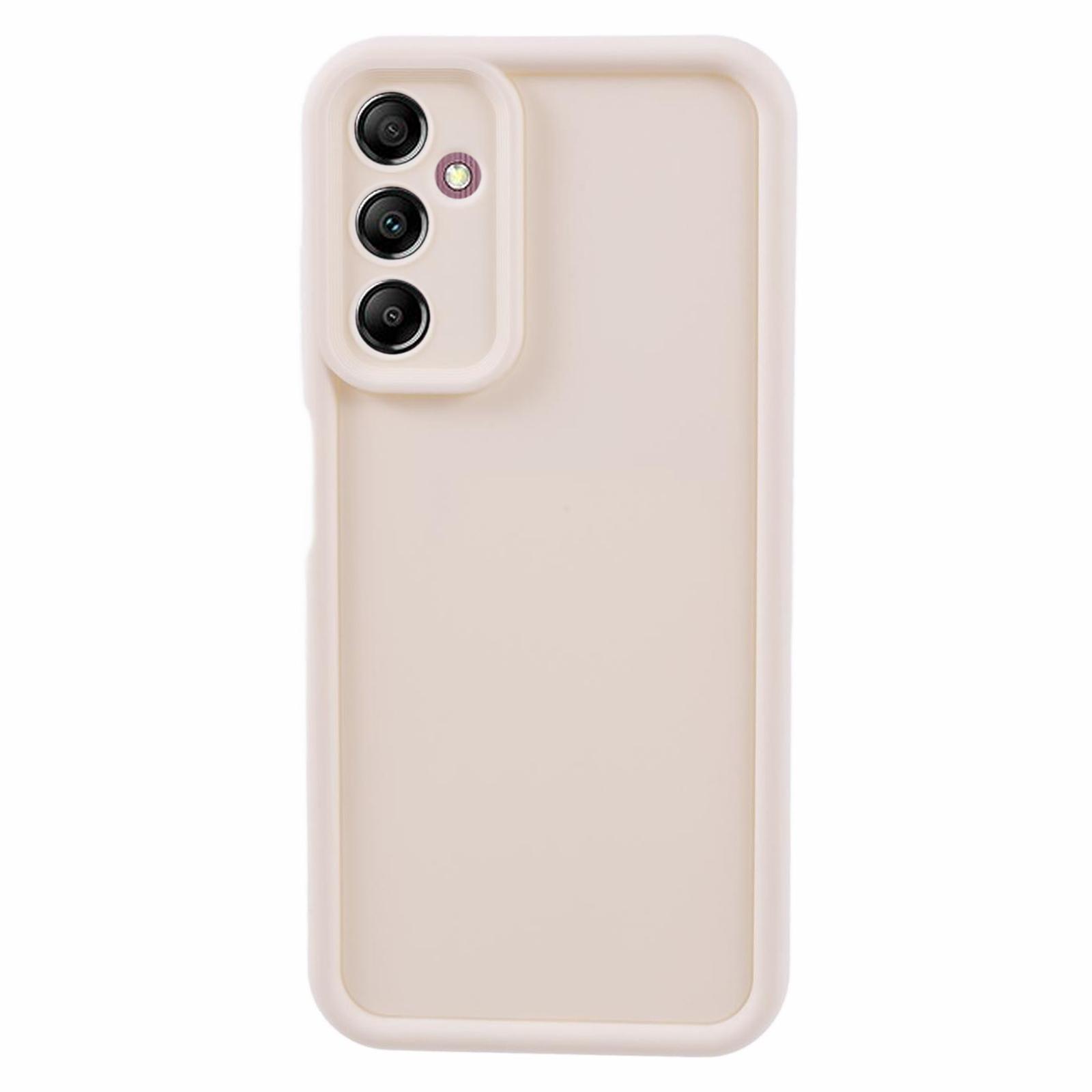 

For Samsung Galaxy A24 4G (162.1 x 77.6 x 8.3mm) Case Soft TPU Anti-drop Matte Phone Cover Beige