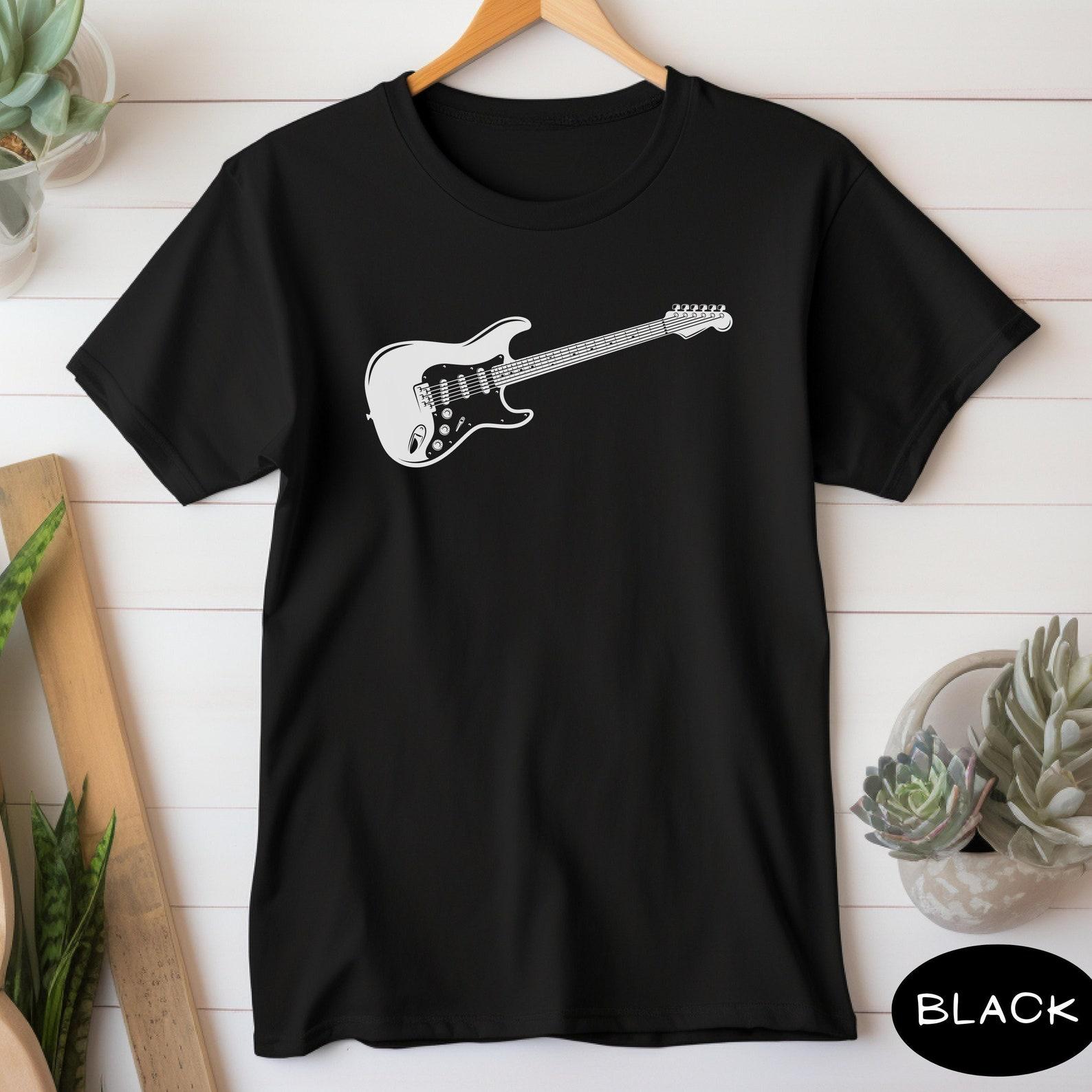 Fender Stratocaster Guitar Shirt: Musician Tee S