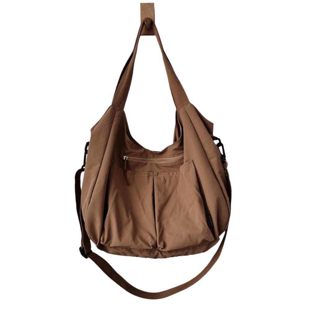 

Large Capacity Oxford Cloth Shoulder Bag Casual Lightweight Tote Bag Nylon Crossbody Bag Girls