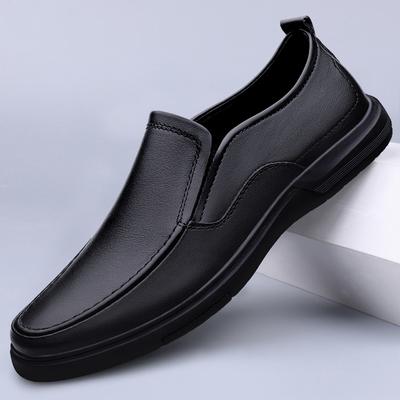 Echtes Leder Herren Slipper Rutschfest Walking Slip-on Flats Atmungsaktiv Outdoor Herren Freizeitschuhe Bequeme Herren Business Fahrschuhe