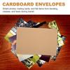 25/100Pcs Cardboard Envelopes Rigid Mailers Self Seal Photo Document Mailers Stay Flat Shipping Envelopes Suit for Papers Files