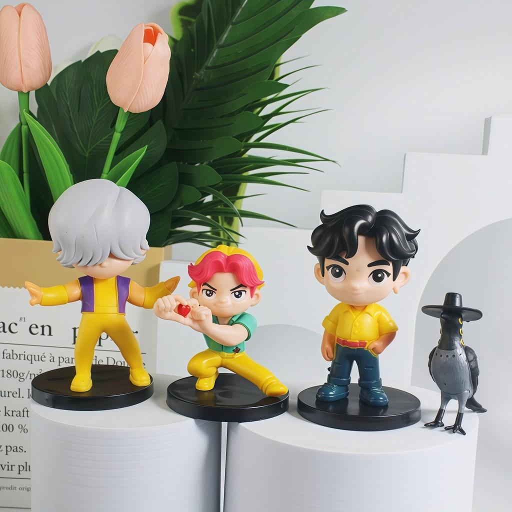 Kpop Demon Hunters Pvc Figurine Collection Set, Perfect Ornament For Fans And Collectors Home Office Decor