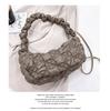 Korean Style Women's Bag Versatile Cloud Pleated Armpit Bag Casual Dumpling Bag Shoulder Crossbody Bag