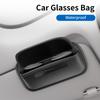 Car Sun Visor Glasses Clip Auto Multi-functional Leather Glasses Box  For Alfa Romeo Giulia Giulietta Stelvio 159 Mito Tonale