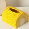 Sturdy PVC Materials Corn Fiber Tissue Box for Home and Office Use Soft and Portable Designs for Various Purposes