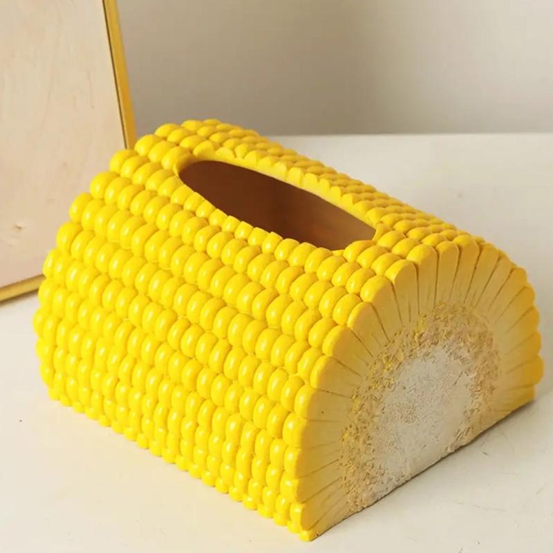 Sturdy PVC Materials Corn Fiber Tissue Box for Home and Office Use Soft and Portable Designs for Various Purposes